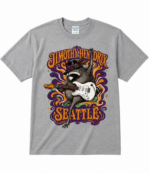 Jimothy Hendrix Rocks Seattle: Short-Sleeve T-Shirt