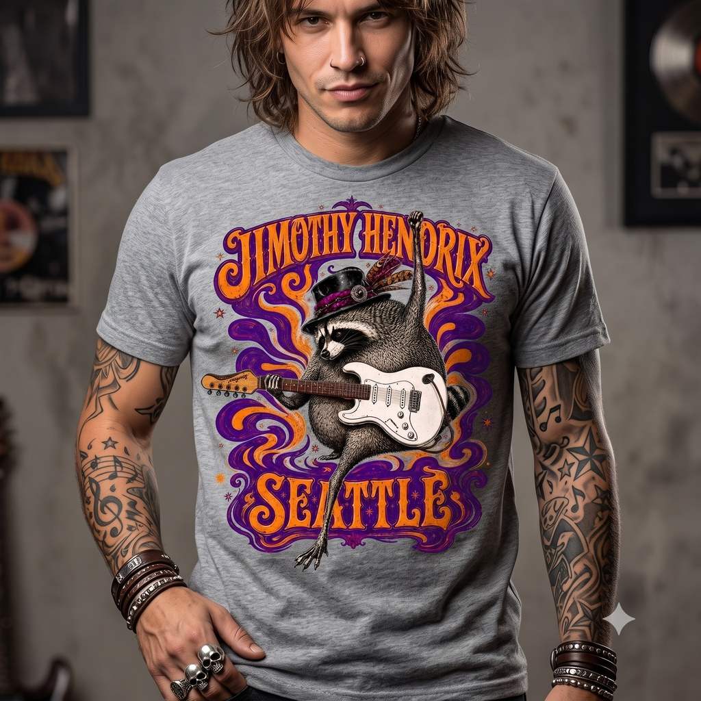 Jimothy Hendrix Short Sleeve T-Shirt
