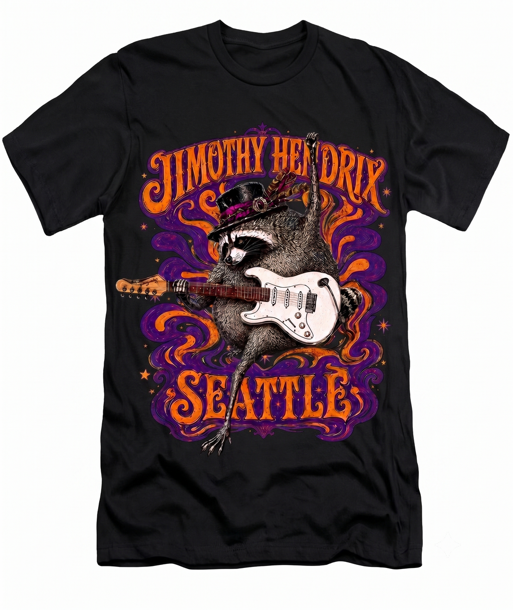 Jimothy Hendrix Rocks Seattle: Short-Sleeve T-Shirt